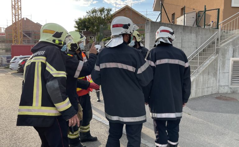 Feu de parking sous-terrain en collaboration avec les DPS G1 et B1