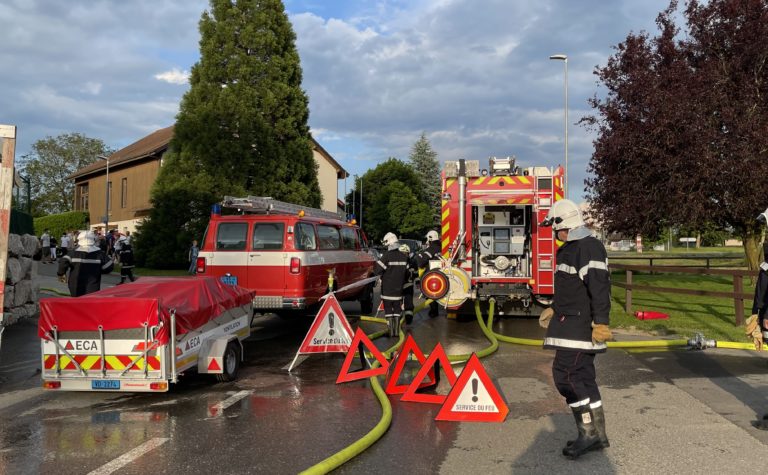 Feu de parking sous-terrain en collaboration avec les DPS G1 et B1