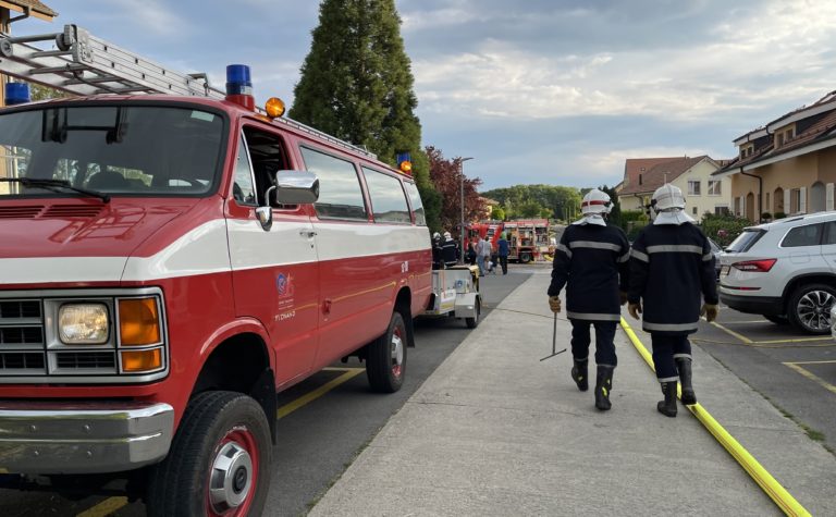 Feu de parking sous-terrain en collaboration avec les DPS G1 et B1